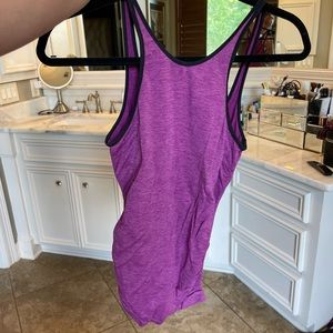 Lululemon scrunch low back high neck tank